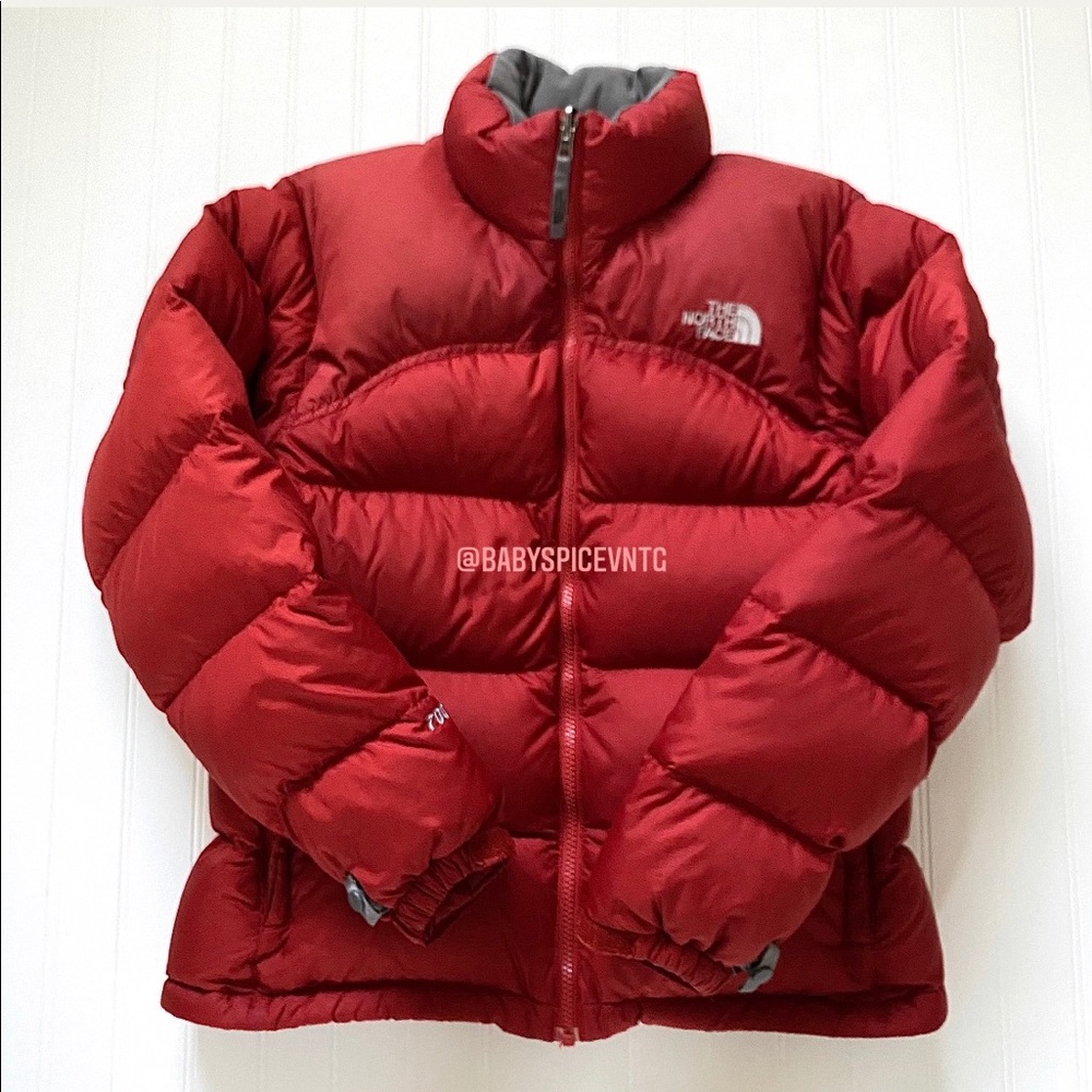 North Face 700 Nuptse Red Puffer
